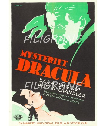 MYSTERIET DRACULA FILM Roij-POSTER/REPRODUCTION d1 AFFICHE VINTAGE des créatures d'habitude