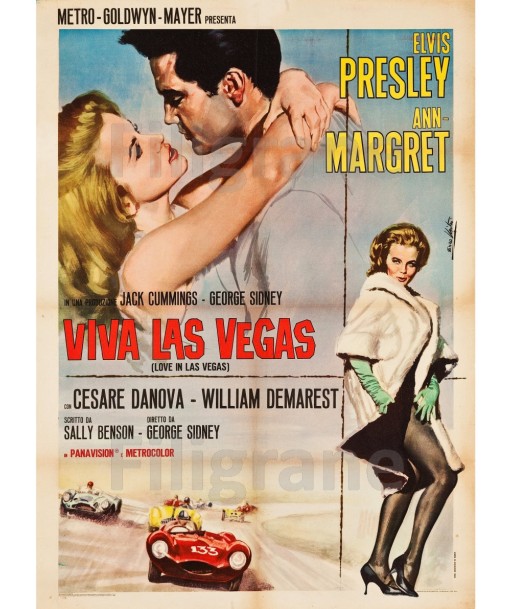 VIVA LAS VEGAS FILM Rrjz-POSTER/REPRODUCTION d1 AFFICHE VINTAGE de l' environnement