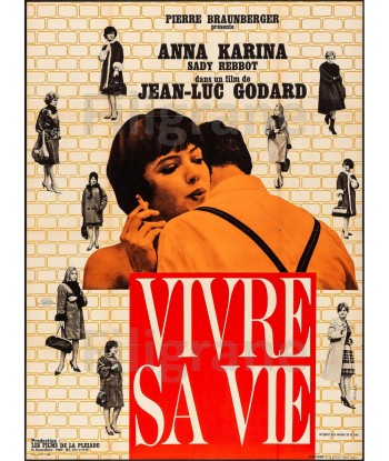 VIVRE sa VIE FILM Rbtz-POSTER/REPRODUCTION d1 AFFICHE VINTAGE Véritable concentré