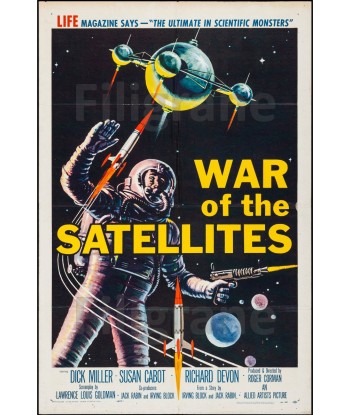 WAR of the SATELITES FILM Riev-POSTER/REPRODUCTION d1 AFFICHE VINTAGE rembourrage situé sous