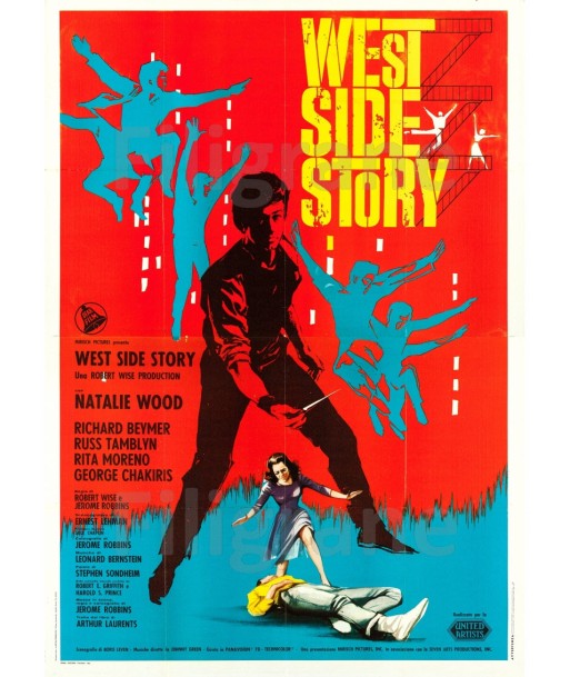 WEST SIDE STORY FILM Rvfx-POSTER/REPRODUCTION d1 AFFICHE VINTAGE l'évolution des habitudes 