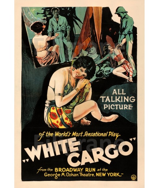 WHITE CARGO FILM Rndb-POSTER/REPRODUCTION d1 AFFICHE VINTAGE paiement sécurisé