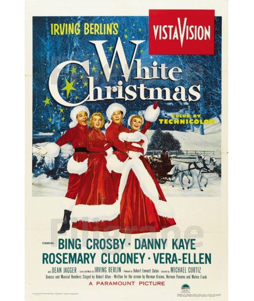 WHITE CHRISTMAS FILM Rpoi-POSTER/REPRODUCTION d1 AFFICHE VINTAGE Véritable concentré