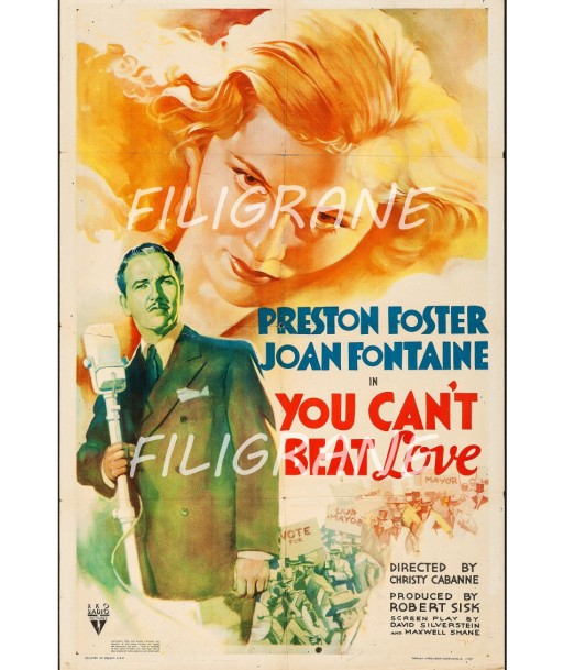 YOU CAN'T BEAT LOVE FILM Radw-POSTER/REPRODUCTION d1 AFFICHE VINTAGE pas cher chine