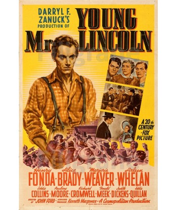 YOUNG Mr LINCOLN FILM Rflf-POSTER/REPRODUCTION d1 AFFICHE VINTAGE 50-70% off 