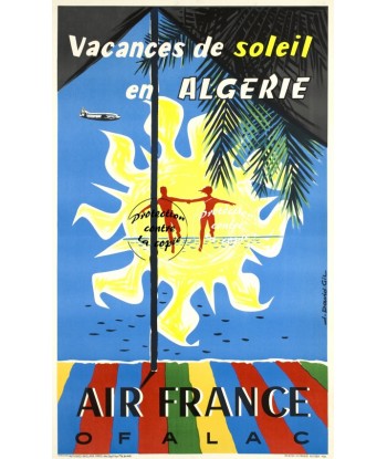 AIRLINES ALGéRIE Rmtg-POSTER/REPRODUCTION d1 AFFICHE VINTAGE pas cher