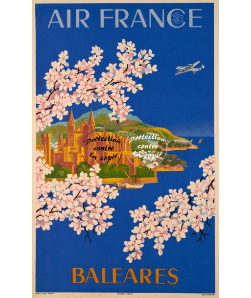 AIRLINES BALèARES Rfrww-POSTER/REPRODUCTION d1 AFFICHE VINTAGE Dans la société mordern