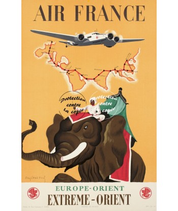 AIRLINES EXTREME ORIENT Rfhjx-POSTER/REPRODUCTION d1 AFFICHE VINTAGE s'inspire de l'anatomie humaine