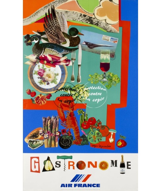 AIRLINES GASTRONOMIE Rgzr-POSTER/REPRODUCTION d1 AFFICHE VINTAGE meilleur choix