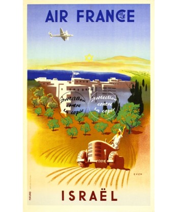 AIRLINES ISRAËL Rfdoe-POSTER/REPRODUCTION d1 AFFICHE VINTAGE la livraison gratuite