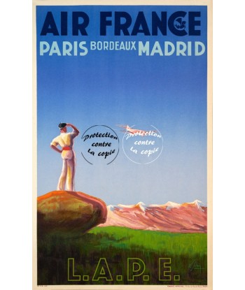 AIRLINES LAPE Rfep-POSTER/REPRODUCTION d1 AFFICHE VINTAGE Les êtres humains sont 