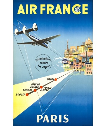 AIRLINES PARIS Rhmr-POSTER/REPRODUCTION d1 AFFICHE VINTAGE Comment ça marche