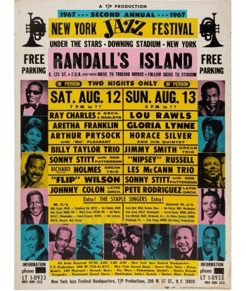 NEW YORK JAZZ FESTIVAL 67 Rxby-POSTER/REPRODUCTION d1 AFFICHE VINTAGE la chaussure