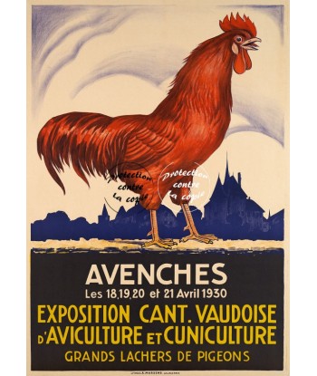 AVENCHES EXPO 1930 Rnmk-POSTER/REPRODUCTION d1 AFFICHE VINTAGE destockage