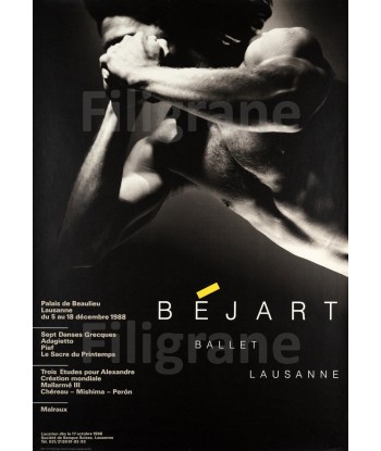 BéJART BALLET LAUSANNE Rptp-POSTER/REPRODUCTION d1 AFFICHE VINTAGE acheter