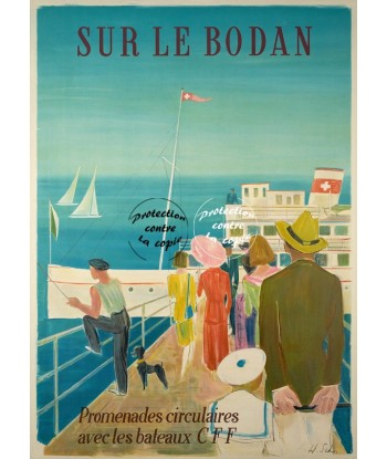 BODAN BATEAU CFF Rfnwv-POSTER/REPRODUCTION d1 AFFICHE VINTAGE Venez découvrir notre 