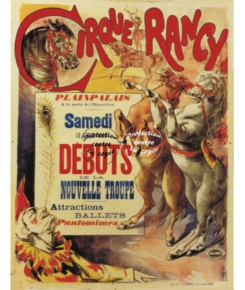 CIRQUE RANCY Rfgcx-POSTER/REPRODUCTION d1 AFFICHE VINTAGE En savoir plus