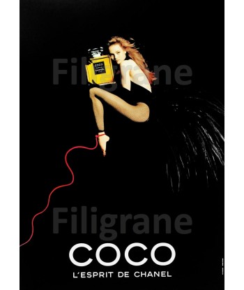 PUB COCO CHANEL PARFUM Rusv-POSTER/REPRODUCTION d1 AFFICHE VINTAGE Dans la société mordern