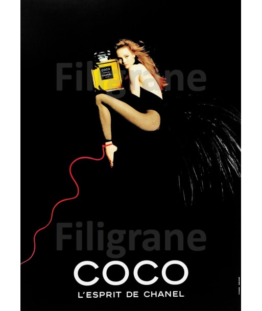 PUB COCO CHANEL PARFUM Rusv-POSTER/REPRODUCTION d1 AFFICHE VINTAGE Dans la société mordern