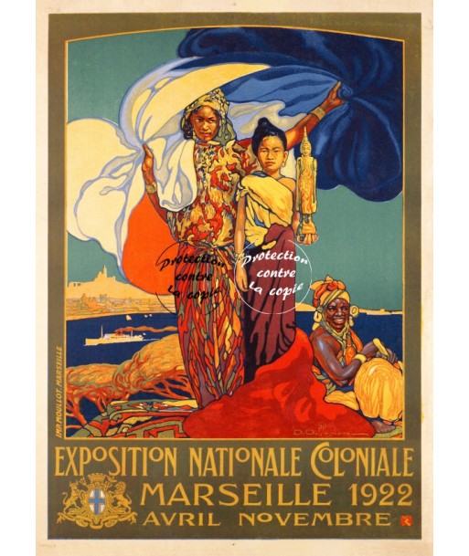 EXPO COLONIALE 1922 Rvcy-POSTER/REPRODUCTION d1 AFFICHE VINTAGE acheter