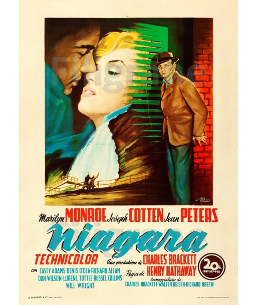 NIAGARA FILM Rxqg-POSTER/REPRODUCTION d1 AFFICHE VINTAGE Dans la société mordern