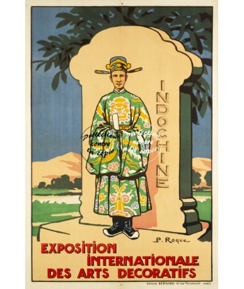 EXPO INDOCHINE ARTS DéCO Rijl-POSTER/REPRODUCTION d1 AFFICHE VINTAGE Pour