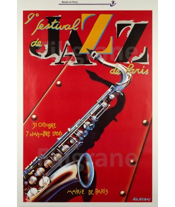 FESTIVAL JAZZ PARIS 1988 Rckp-POSTER/REPRODUCTION d1 AFFICHE VINTAGE livraison gratuite