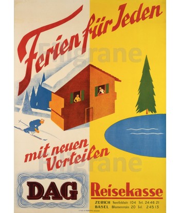 FÊTES DAG FERIEN FÜR JEDEN Rtan-POSTER/REPRODUCTION d1 AFFICHE VINTAGE Jusqu'à 80% De Réduction