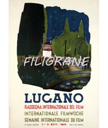 LUGANO FILM 1945 Rzfc-POSTER/REPRODUCTION d1 AFFICHE VINTAGE livraison et retour toujours gratuits