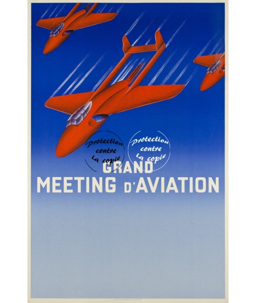 MEETING AVIATION Rfacp-POSTER/REPRODUCTION d1 AFFICHE VINTAGE Profitez des Offres !