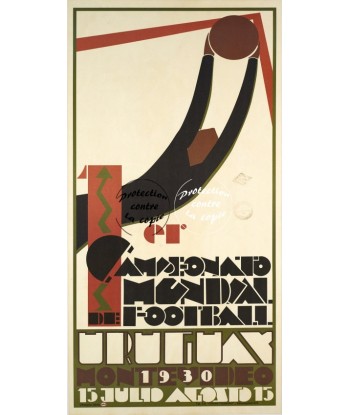 MUNDIAL FOOT URUGUAY 1930 Rfeml-POSTER/REPRODUCTION d1 AFFICHE VINTAGE 2 - 3 jours ouvrés.