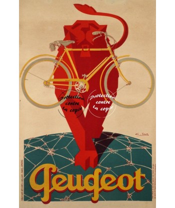 PEUGEOT VéLO/CYCLES Rfzco-POSTER/REPRODUCTION d1 AFFICHE VINTAGE Par le système avancé 