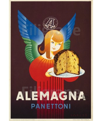 PUB ALEMAGNA PANETTONI Rlrn-POSTER/REPRODUCTION d1 AFFICHE VINTAGE offre 